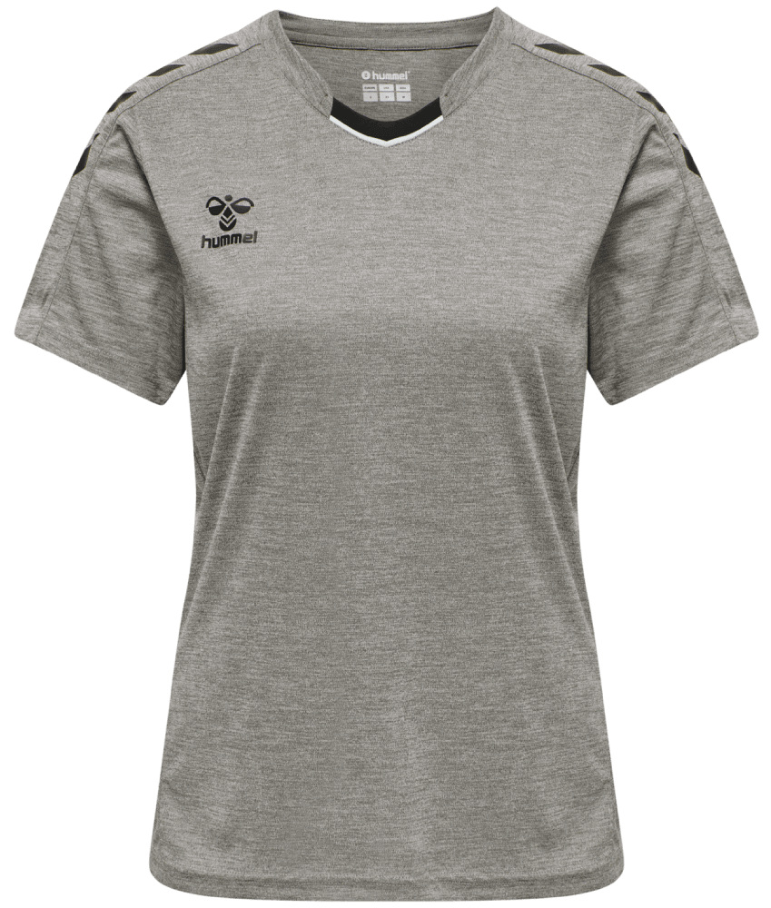 Hummel Core XK Fussball Trikot Damen, XXL, grau/schwarz