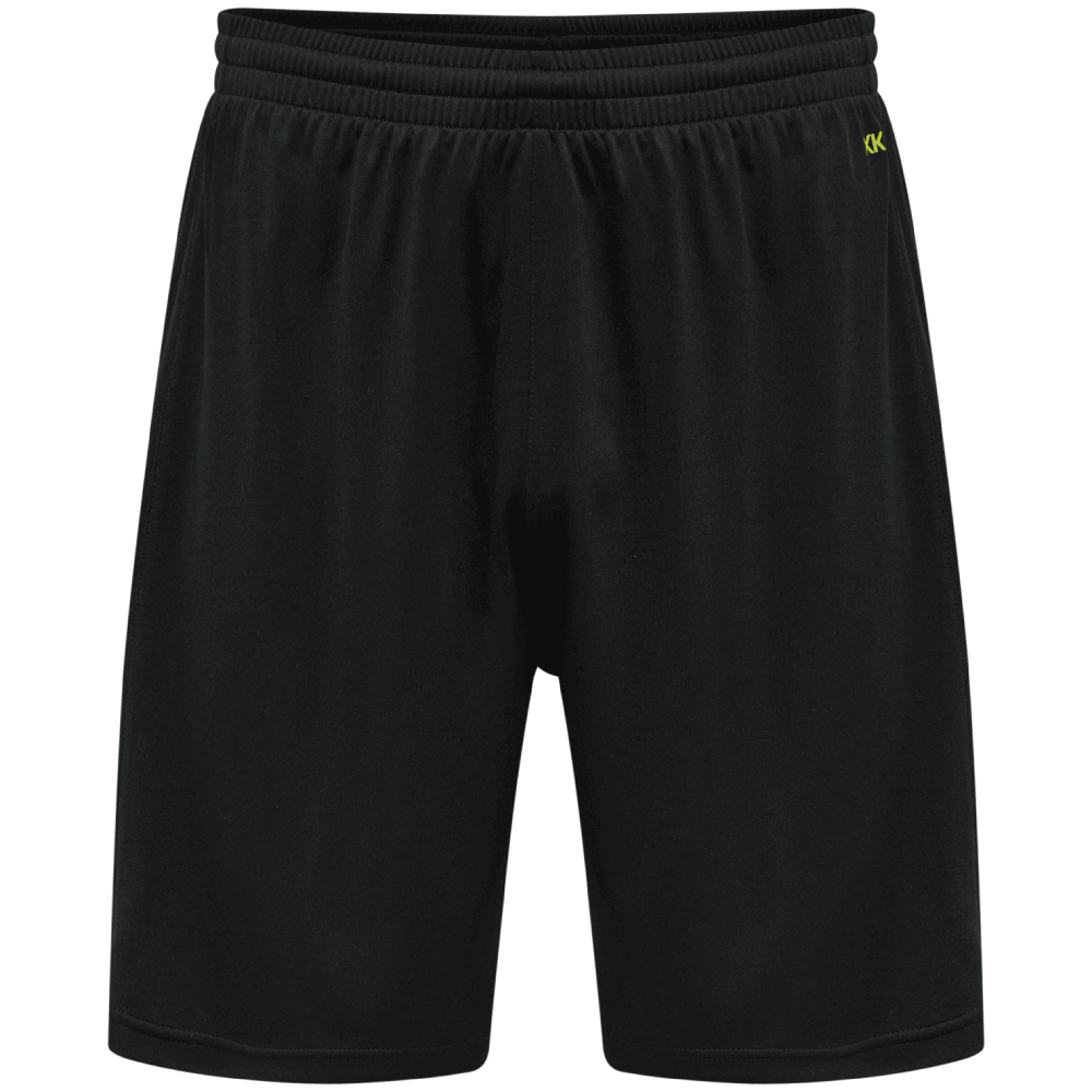 Hummel Core XK Polyestershorts, XXXL, schwarz/lime