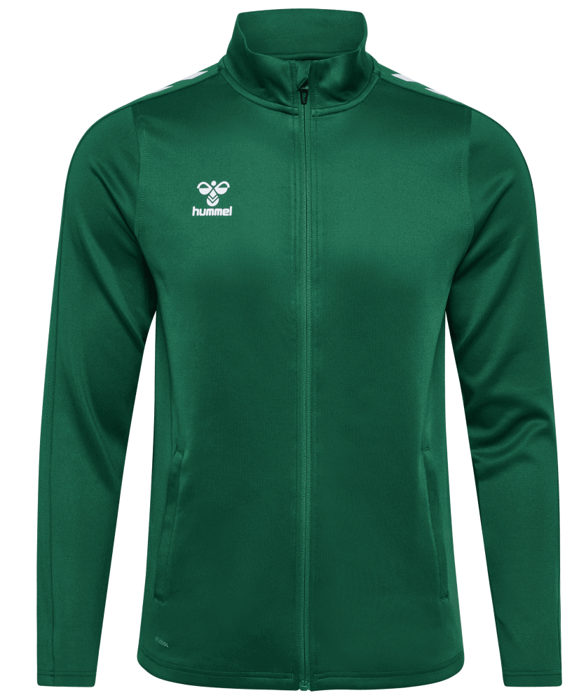 Hummel Core XK Sweat Kapuzenjacke, XXL, grün/weiß