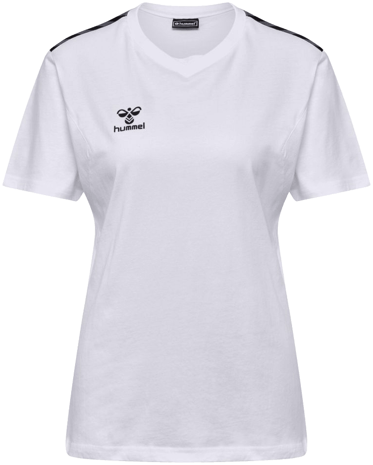 Hummel Cotton T-Shirt Authentic, 2XL, weiß/schwarz