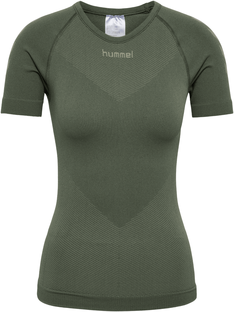 Hummel Damen kurzarm Funktionsshirt First Seamless, M-L, hellgrün
