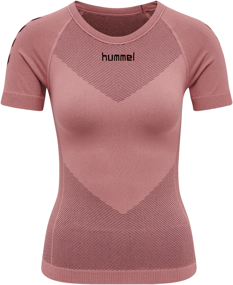 Hummel Damen kurzarm Funktionsshirt First Seamless, M-L, rosa