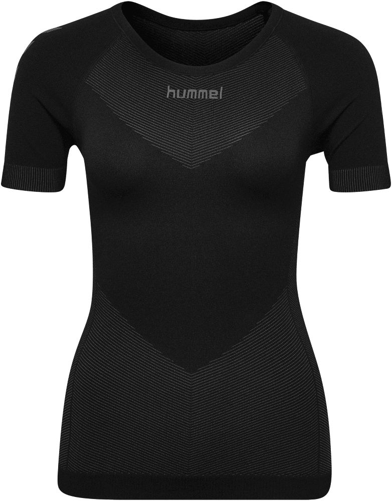 Hummel Damen kurzarm Funktionsshirt First Seamless, M-L, schwarz