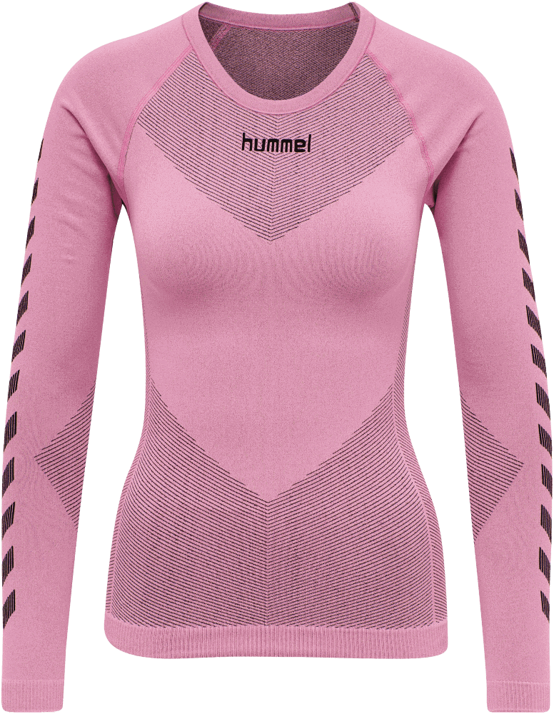 Hummel Damen langarm Funktionsshirt First Seamless, M-L, pink
