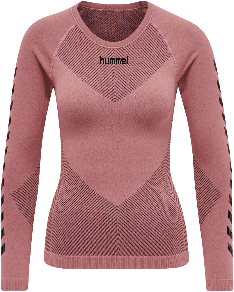 Hummel Damen langarm Funktionsshirt First Seamless, M-L, rosa