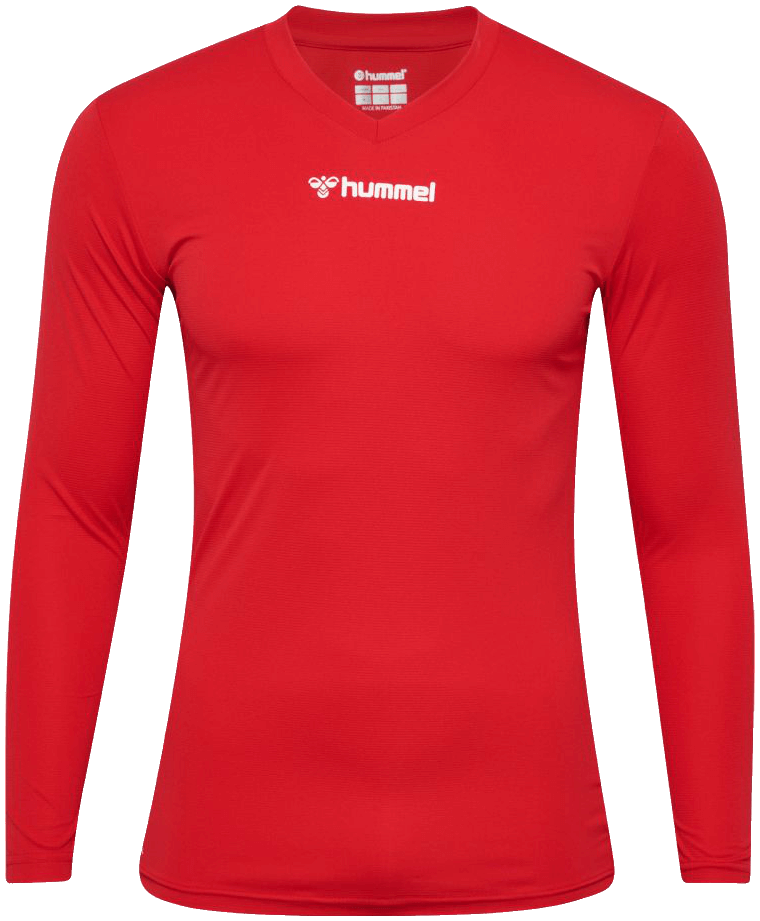 Hummel Essential Unterziehshirt Baselayer, 3XL, rot/weiß