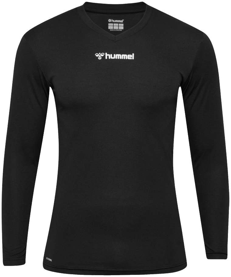 Hummel Essential Unterziehshirt Baselayer, 164, schwarz/weiß