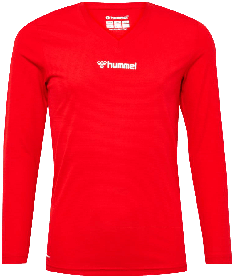 Hummel Essential Unterziehshirt, 164, rot/weiß