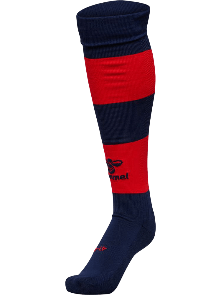 Hummel Essential Sockenstutzen Stripe, 47-50, marine/rot