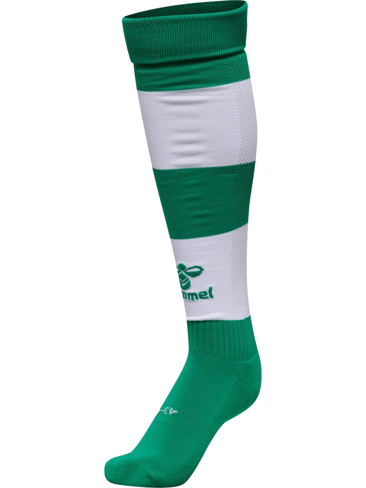Hummel Essential Sockenstutzen Stripe, 47-50, grün/weiß