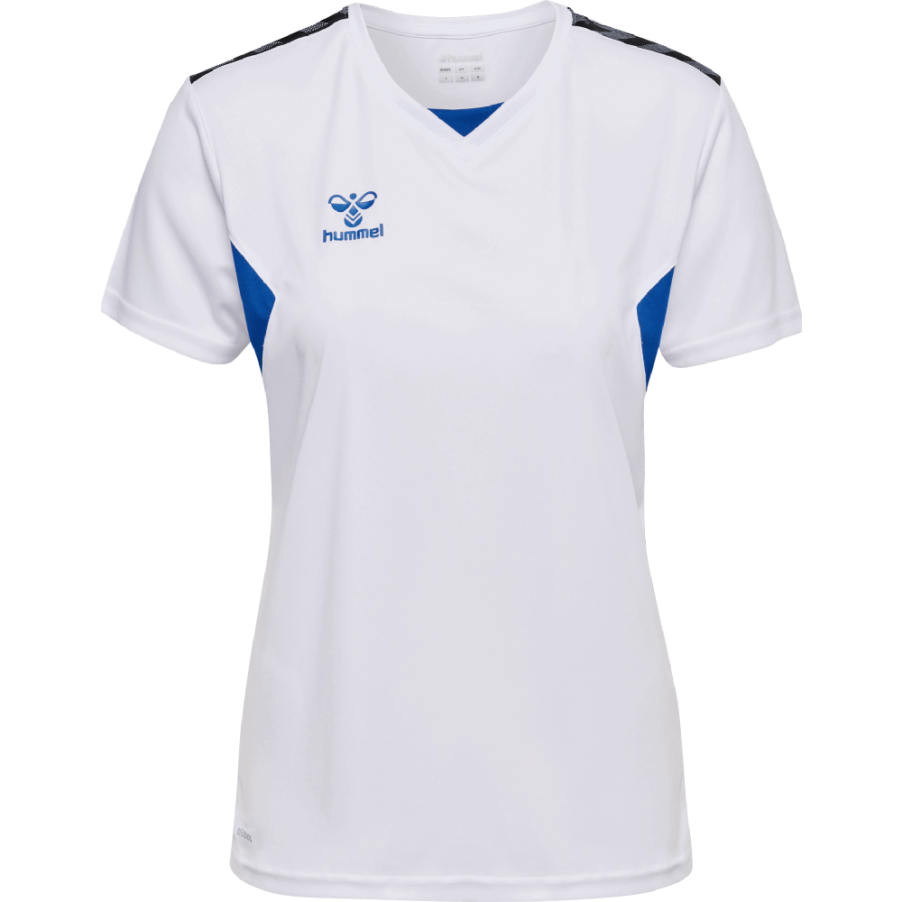 Hummel Fussball Trikot Authentic, 2XL, weiß/blau