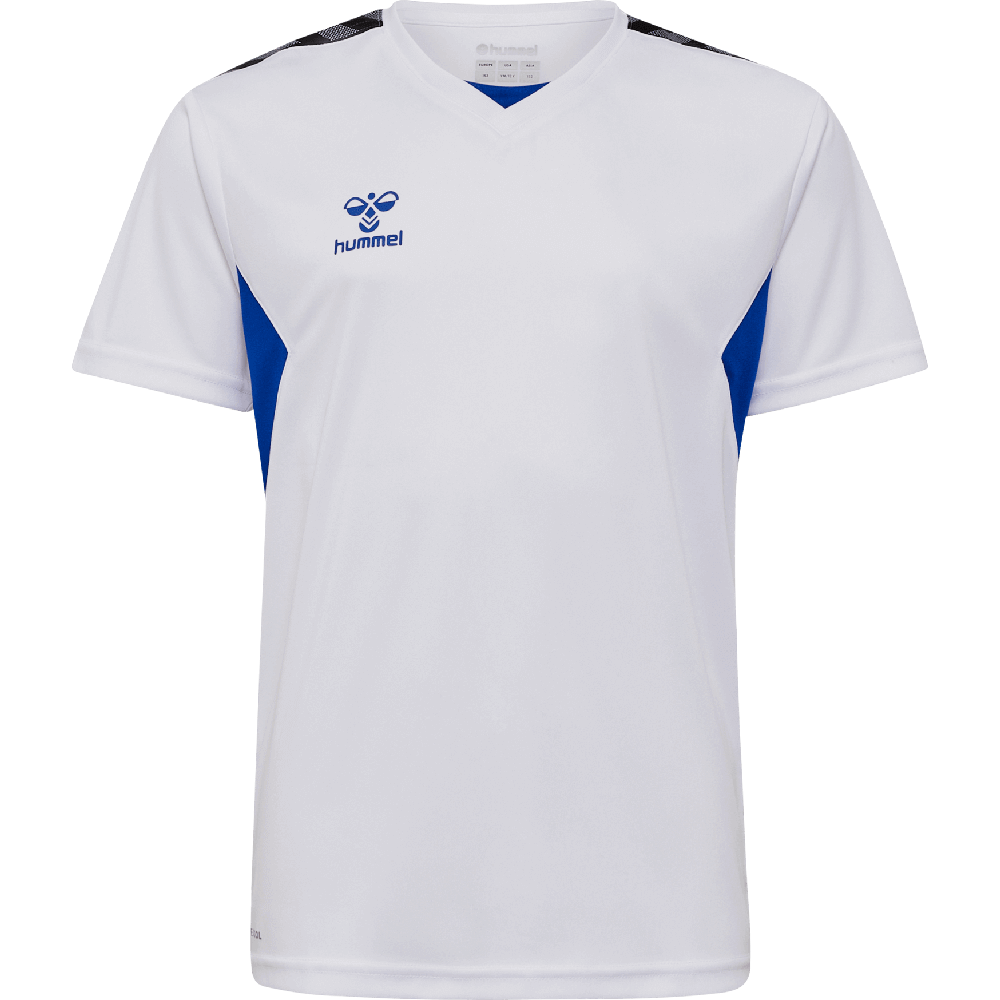 Hummel Fussball Trikot Authentic, 176, weiß/blau