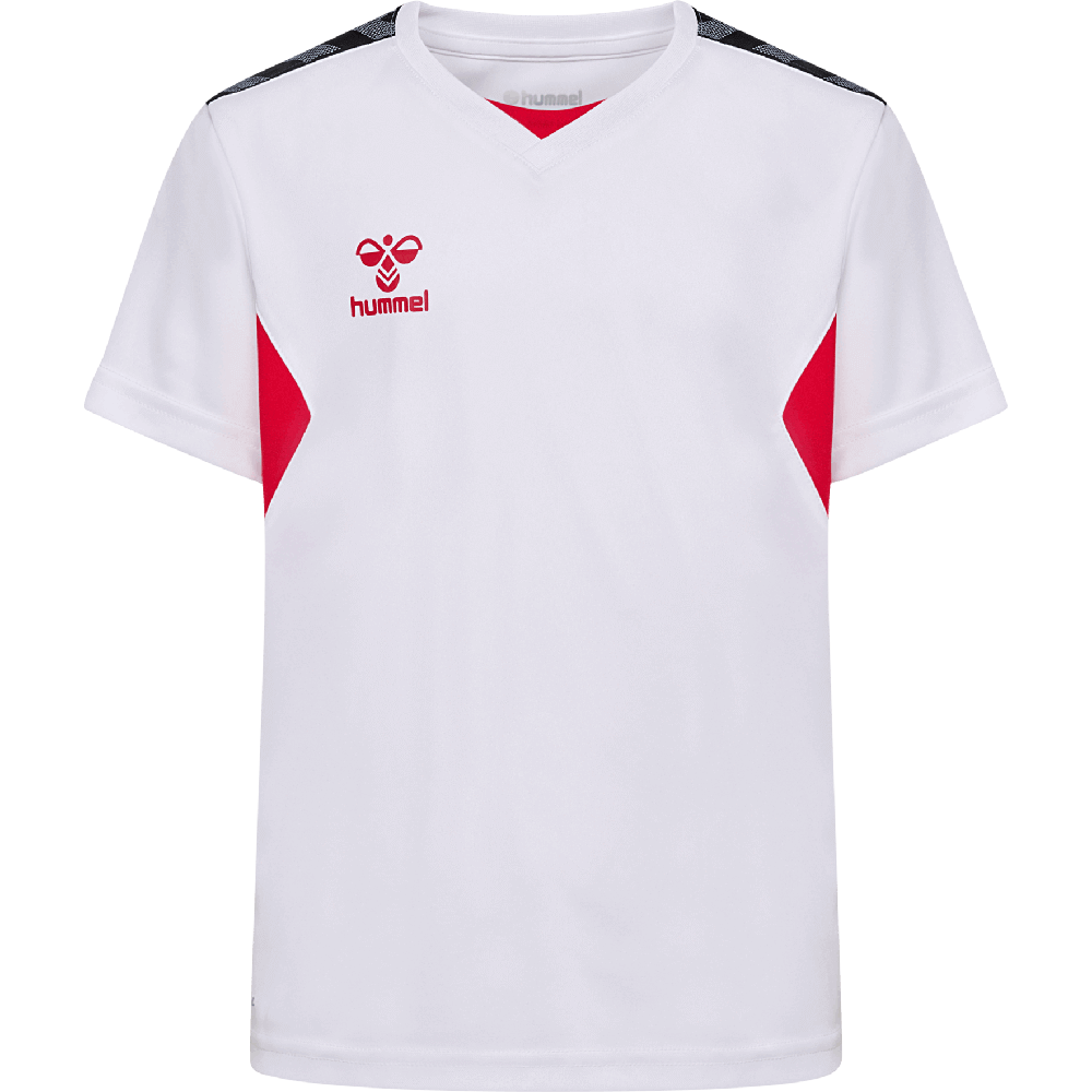 Hummel Fussball Trikot Authentic, 164, weiß/rot