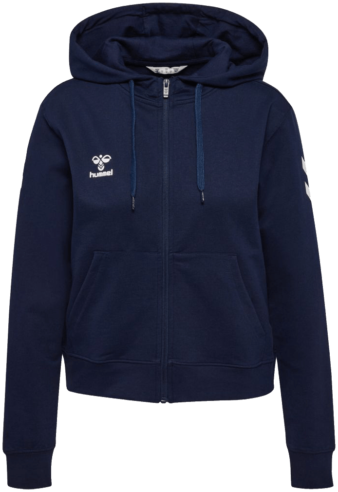 Hummel Go Chevron Kapuzenjacke 2.0, 2XL, marine/weiß