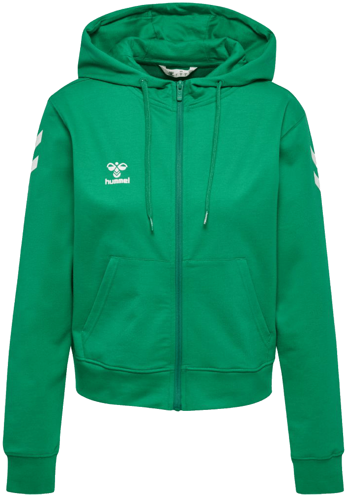 Hummel Go Chevron Kapuzenjacke 2.0, 2XL, hellgrün/weiß