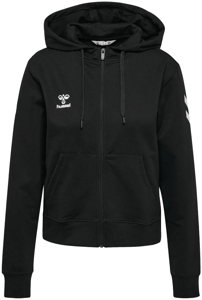 Hummel Go Chevron Kapuzenjacke 2.0, 2XL, schwarz/weiß