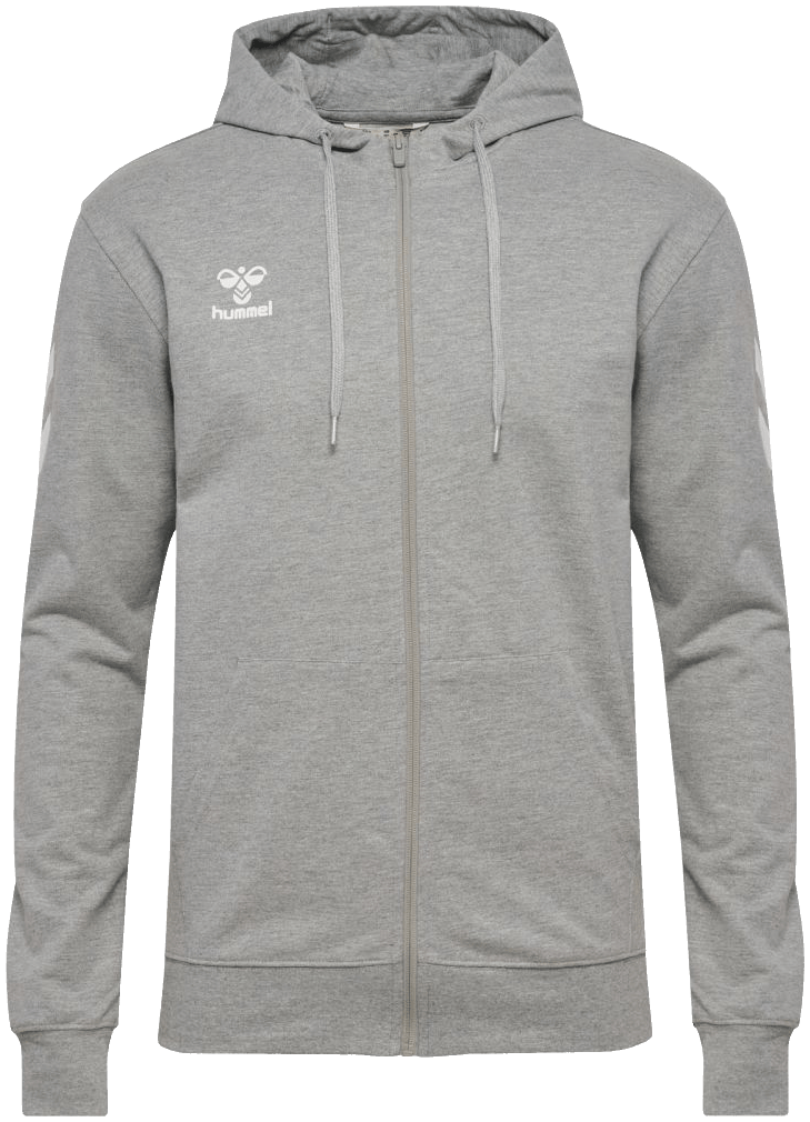 Hummel Go Chevron Kapuzenjacke 2.0, 4XL, grau/weiß