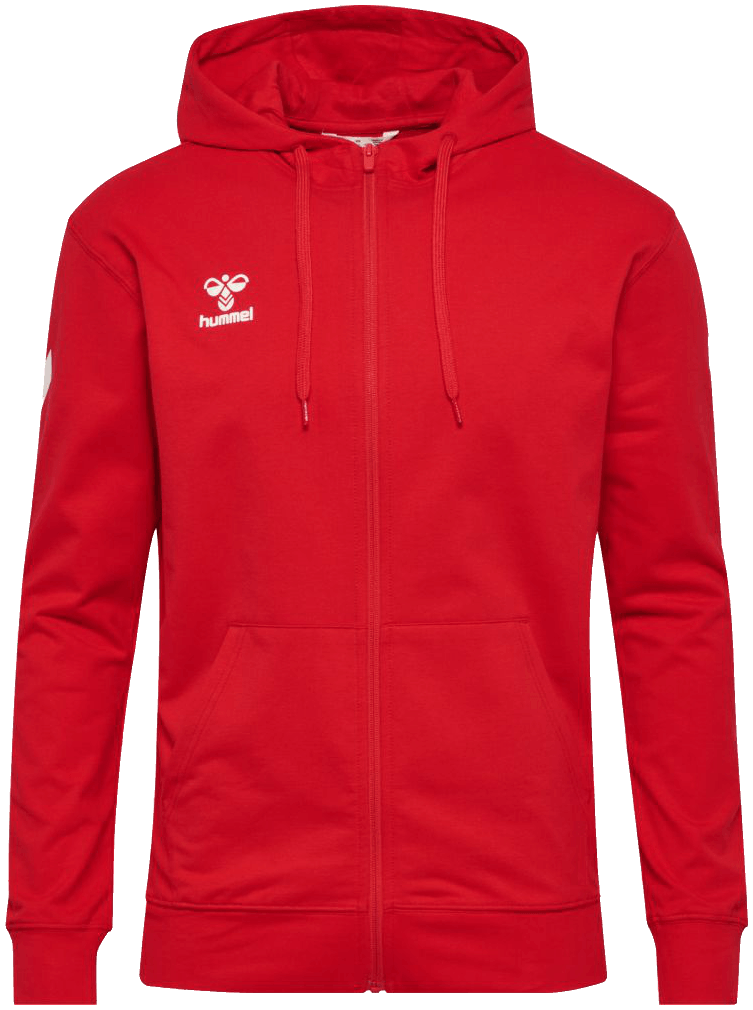 Hummel Go Chevron Kapuzenjacke 2.0, 4XL, rot/weiß
