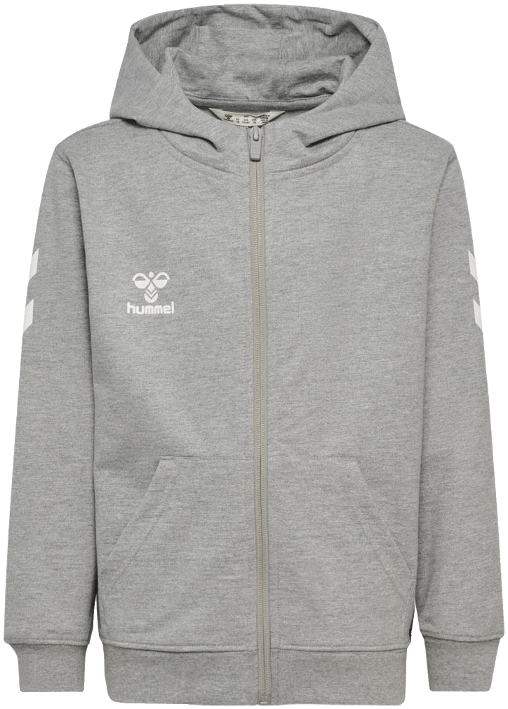 Hummel Go Chevron Kapuzenjacke 2.0, 164, grau/weiß