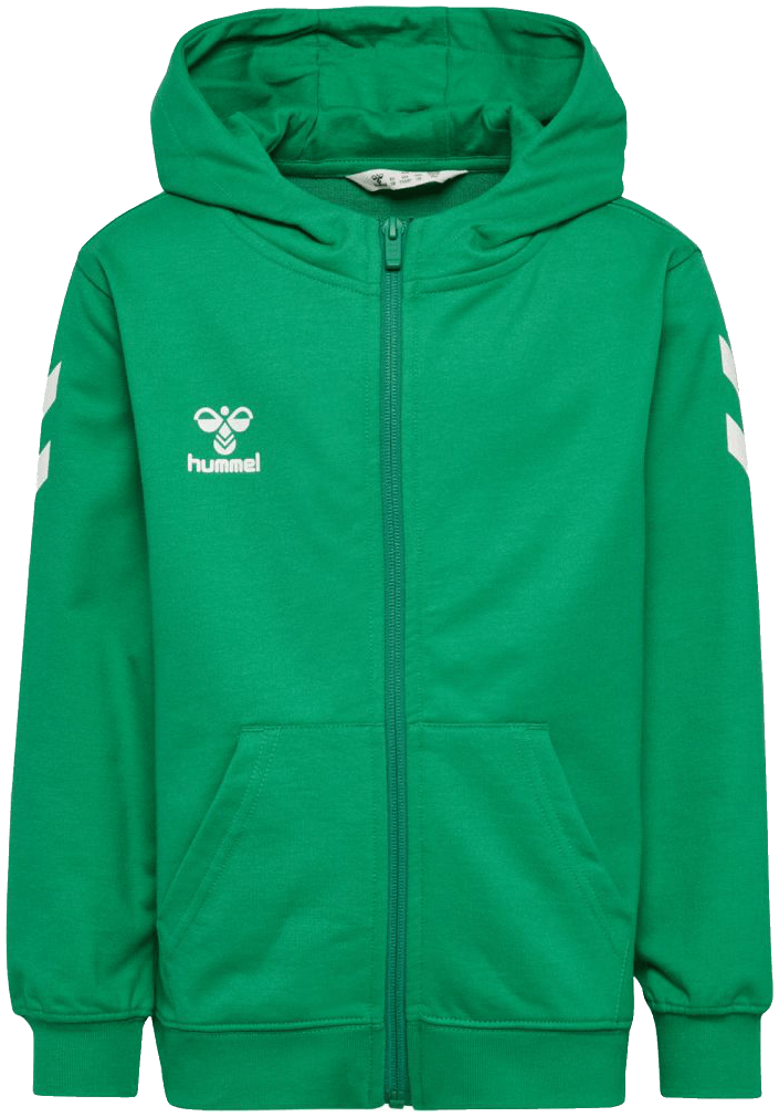 Hummel Go Chevron Kapuzenjacke 2.0, 164, hellgrün/weiß