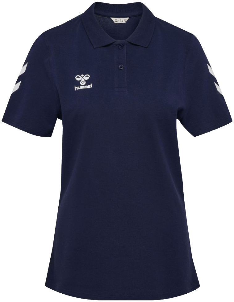 Hummel Go Chevron Poloshirt 2.0, 2XL, marine/weiß