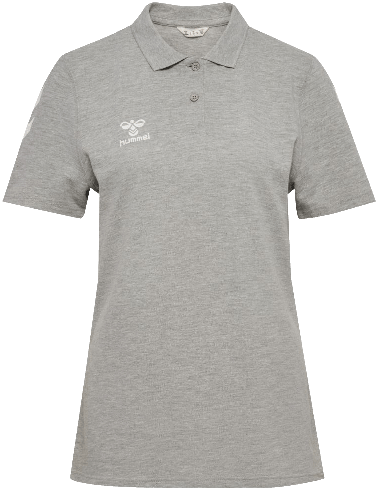 Hummel Go Chevron Poloshirt 2.0, 2XL, grau/weiß