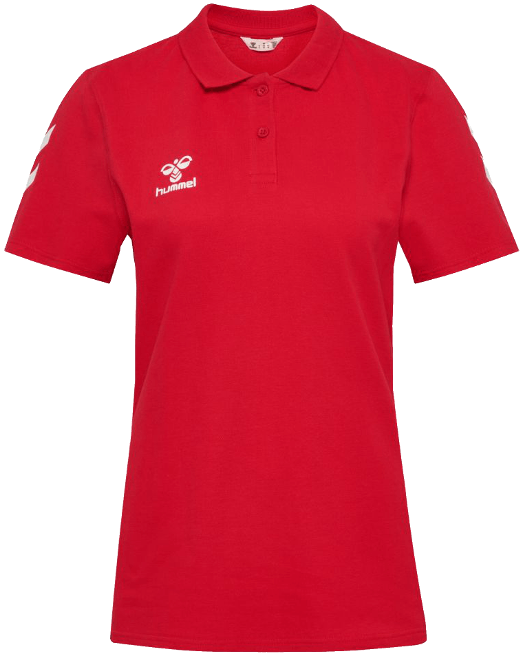 Hummel Go Chevron Poloshirt 2.0, 2XL, rot/weiß