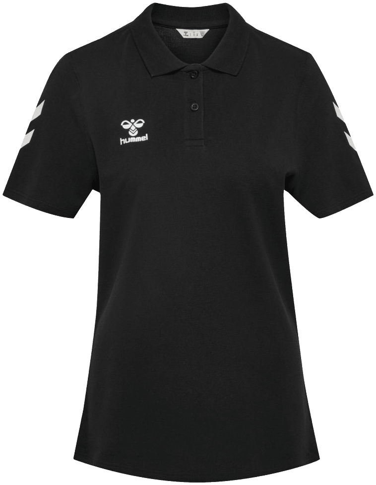Hummel Go Chevron Poloshirt 2.0, 2XL, schwarz/weiß