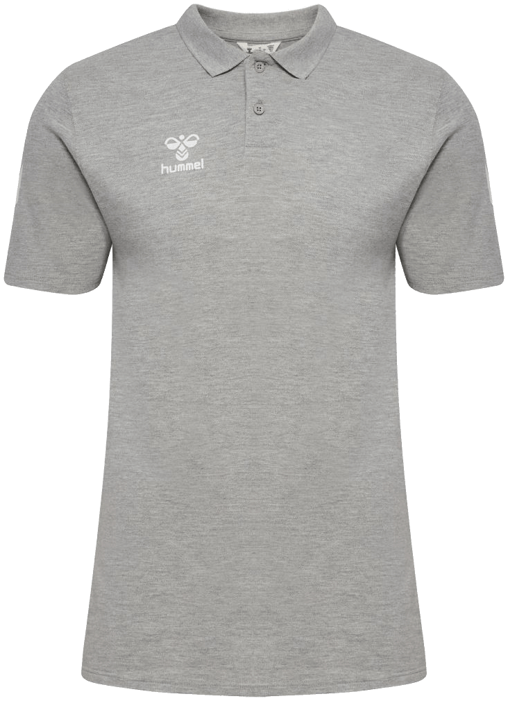 Hummel Go Chevron Poloshirt 2.0, 4XL, grau/weiß