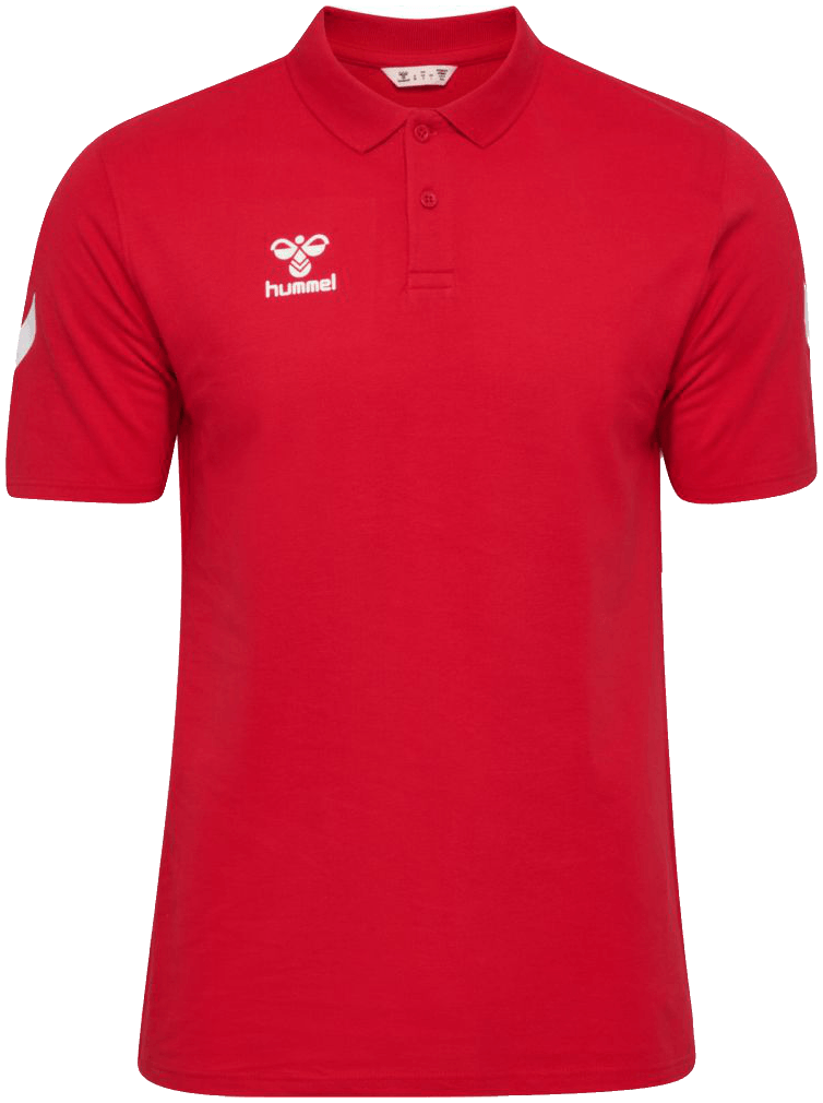 Hummel Go Chevron Poloshirt 2.0, 4XL, rot/weiß