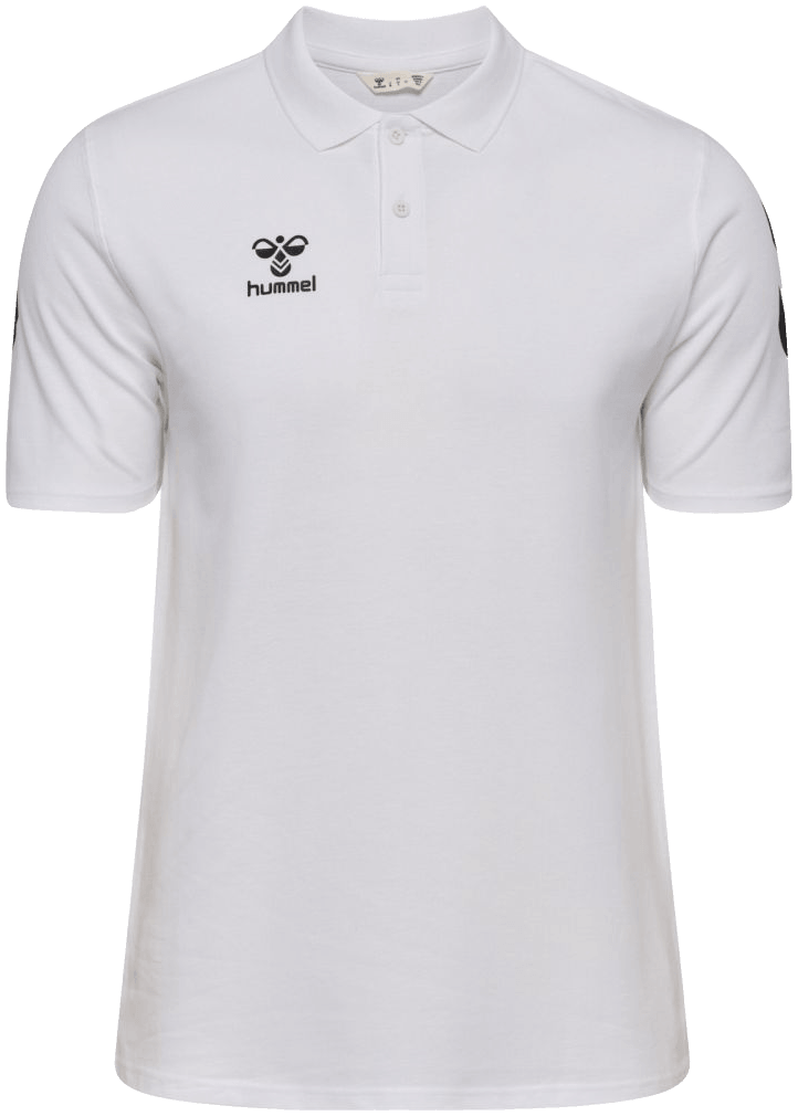 Hummel Go Chevron Poloshirt 2.0, 4XL, weiß/schwarz
