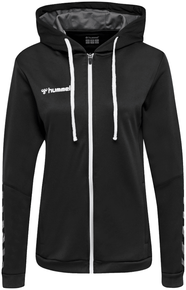 Hummel Hoody mit Reißverschluss Authentic, XL, schwarz/weiß