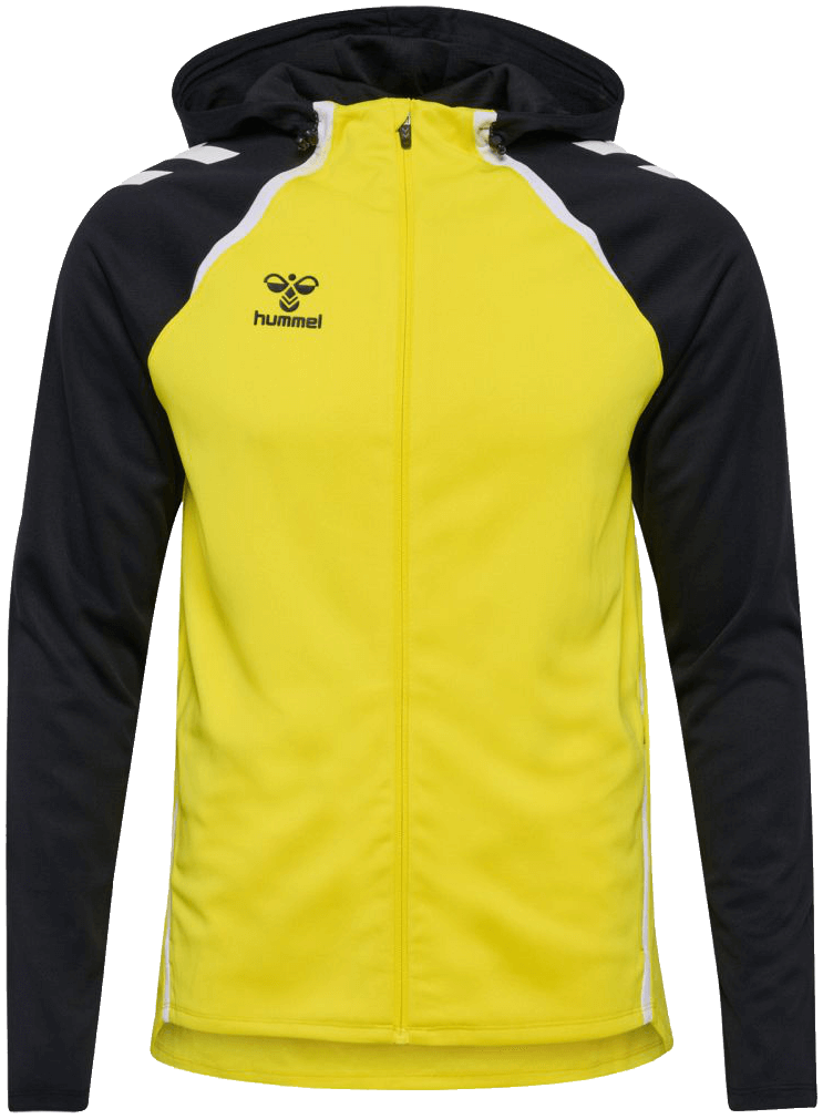 Hummel Lead 2.0 Trainingsjacke mit Kapuze, 3XL, gelb/schwarz