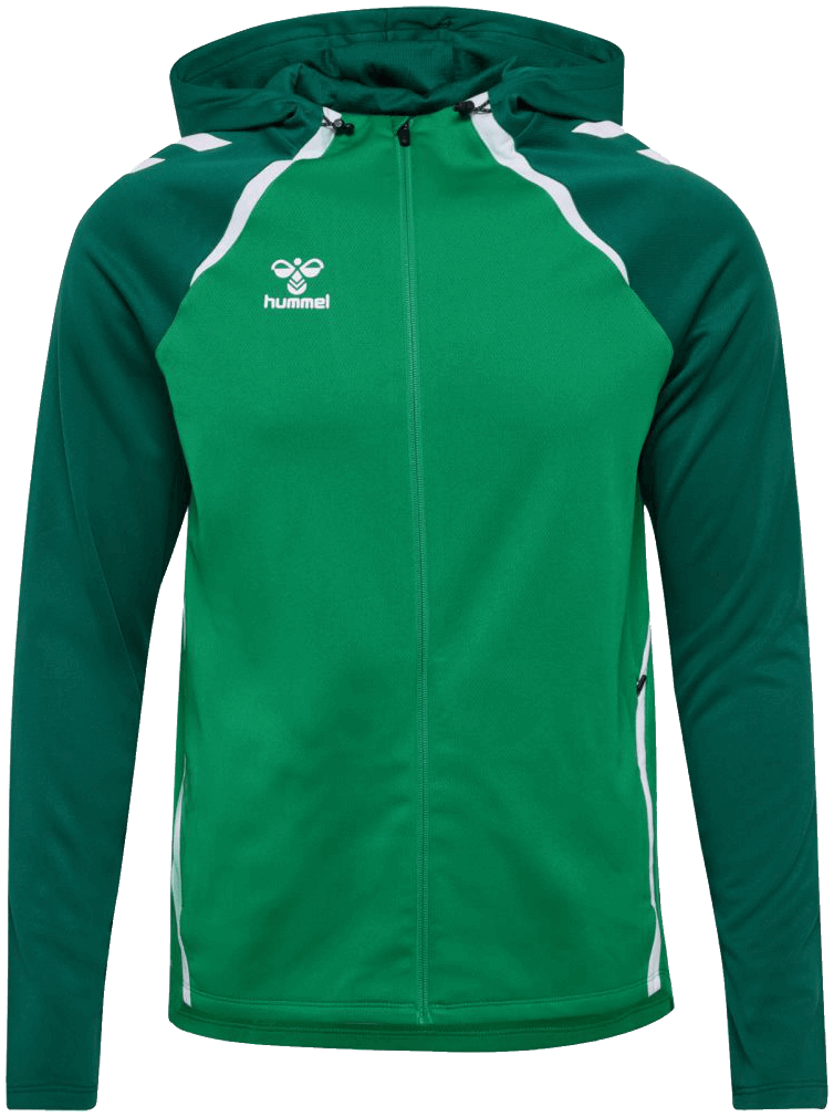 Hummel Lead 2.0 Trainingsjacke mit Kapuze, 3XL, grün/dunkelgrün