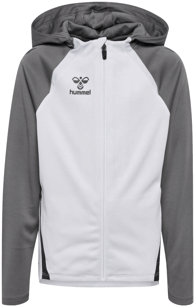 Hummel Lead 2.0 Trainingsjacke mit Kapuze, 164, weiß/grau