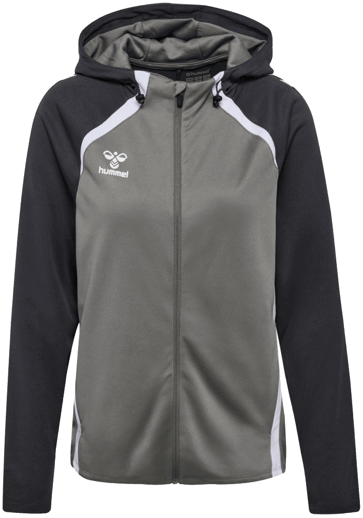 Hummel Lead 2.0 Trainingsjacke mit Kapuze Lead 2.0, 2XL, hellgrau/dunkelgrau