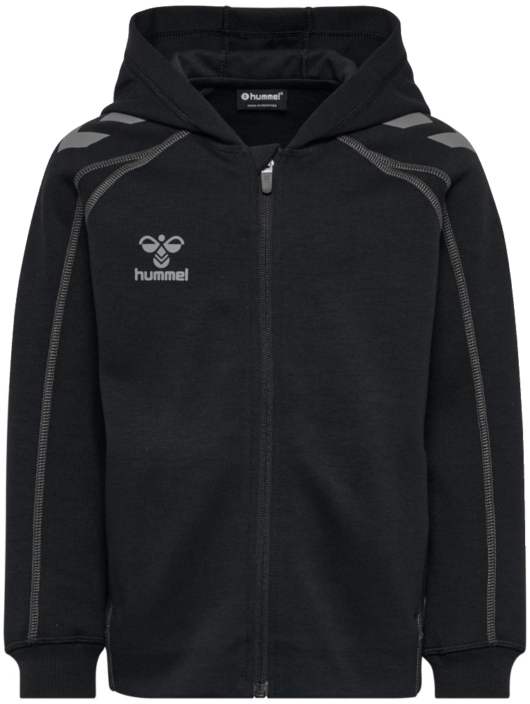 Hummel Move 2.0 Trainingsjacke mit Kapuze, 164, schwarz/grau