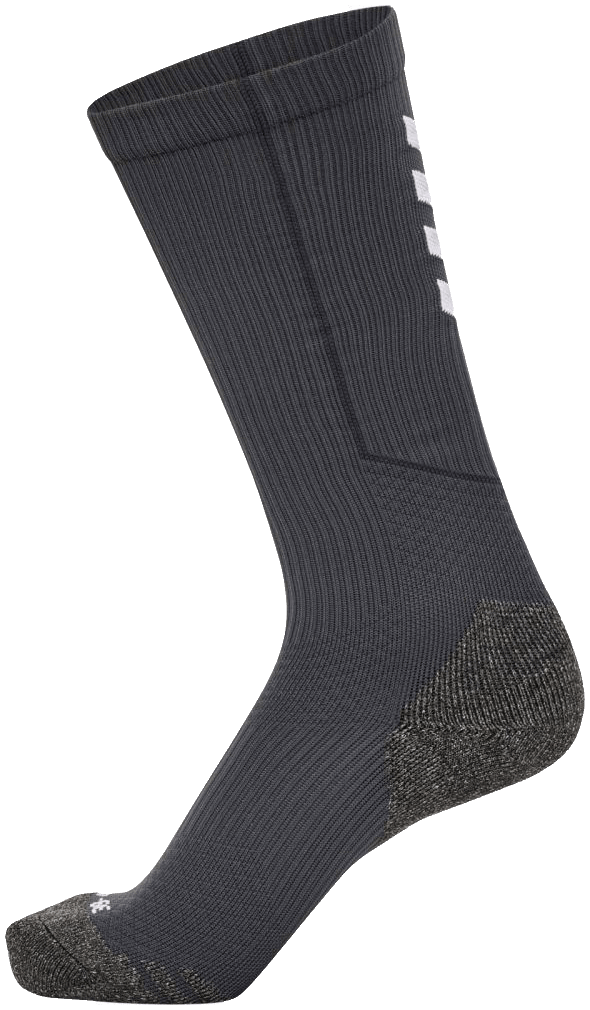 Hummel Training Socken High Pro, 47-50, dunkelgrau/weiß