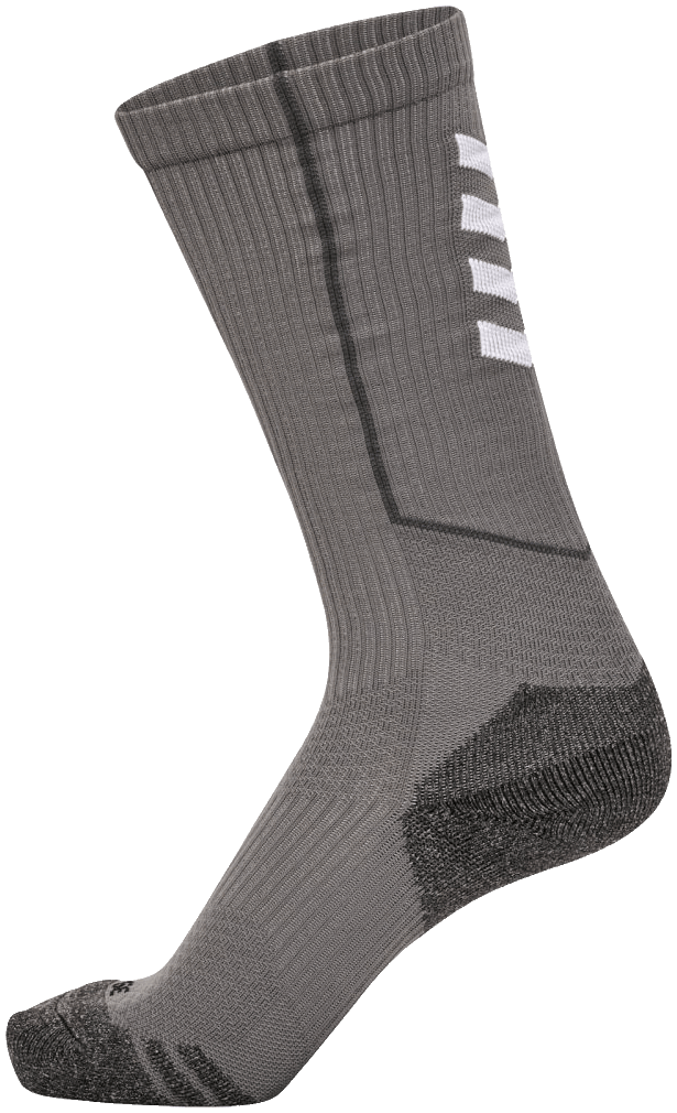 Hummel Training Socken High Pro, 47-50, dunkelgrau/weiß