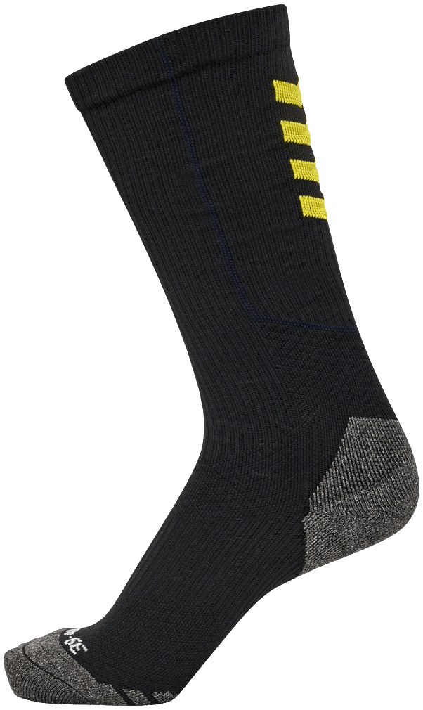 Hummel Training Socken High Pro, 47-50, schwarz/gelb
