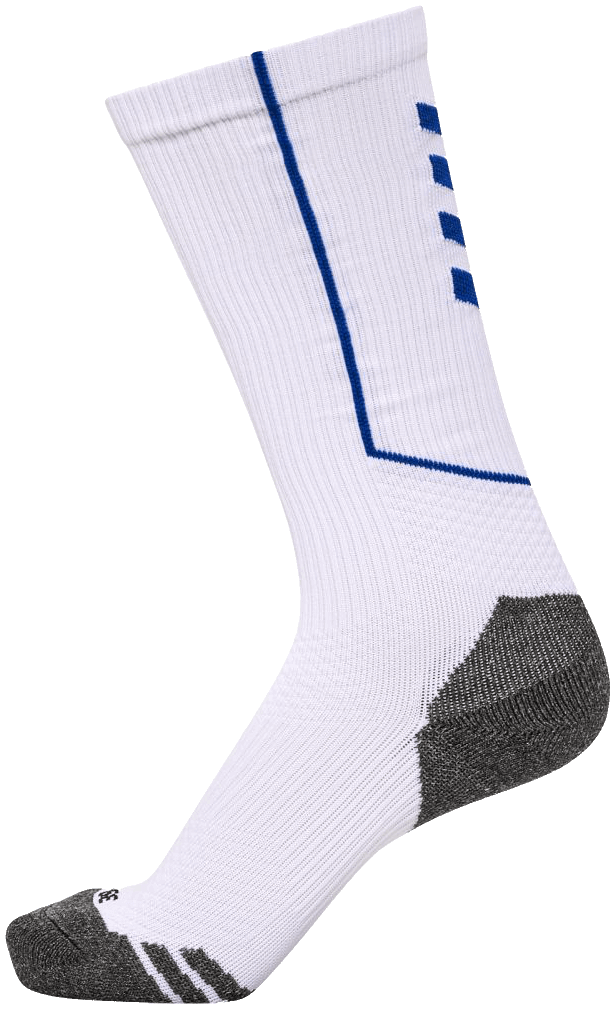 Hummel Training Socken High Pro, 47-50, weiß/blau