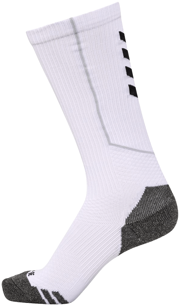 Hummel Training Socken High Pro, 47-50, weiß/schwarz