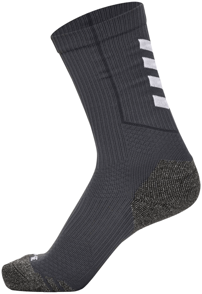 Hummel Training Socken Low Pro, 47-50, dunkelgrau/weiß