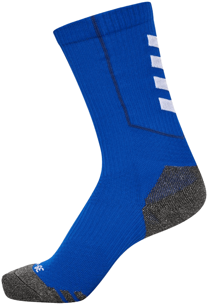Hummel Training Socken Low Pro, 47-50, blau/weiß