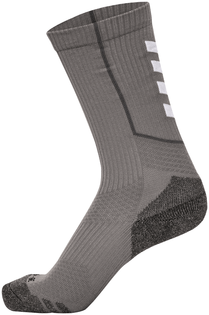 Hummel Training Socken Low Pro, 47-50, dunkelgrau/weiß