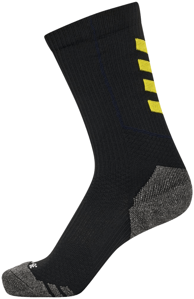 Hummel Training Socken Low Pro, 47-50, schwarz/gelb