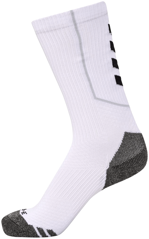 Hummel Training Socken Low Pro, 47-50, weiß/schwarz