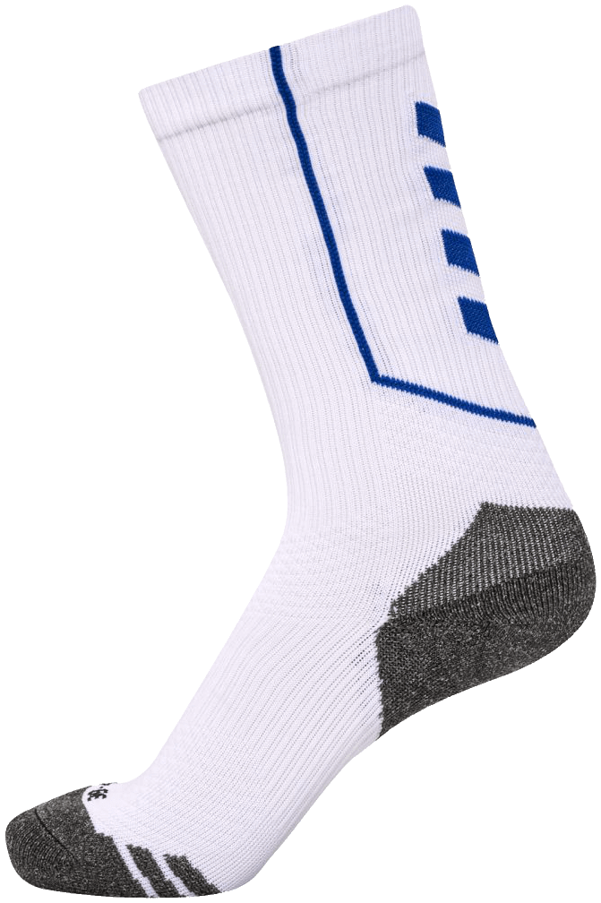 Hummel Training Socken Low Pro, 47-50, weiß/blau