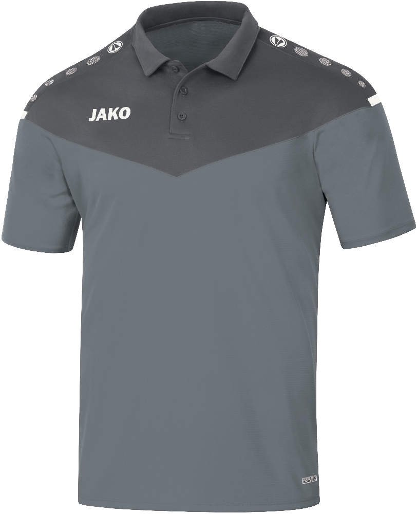 Jako Champ 2.0 Poloshirt, 164, grau(silber)/anthrazit