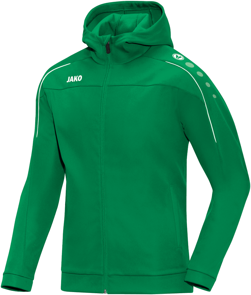 Jako Classico Kapuzen Präsentationsjacke, 140, grün